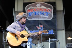 Cooper Gutierrez performs during a MusicFest free concert in Steamboat Square at the base of Steamboat Resort. In 2022, there will be four days each featuring three bands or artists performing free shows at the base area's new stage.