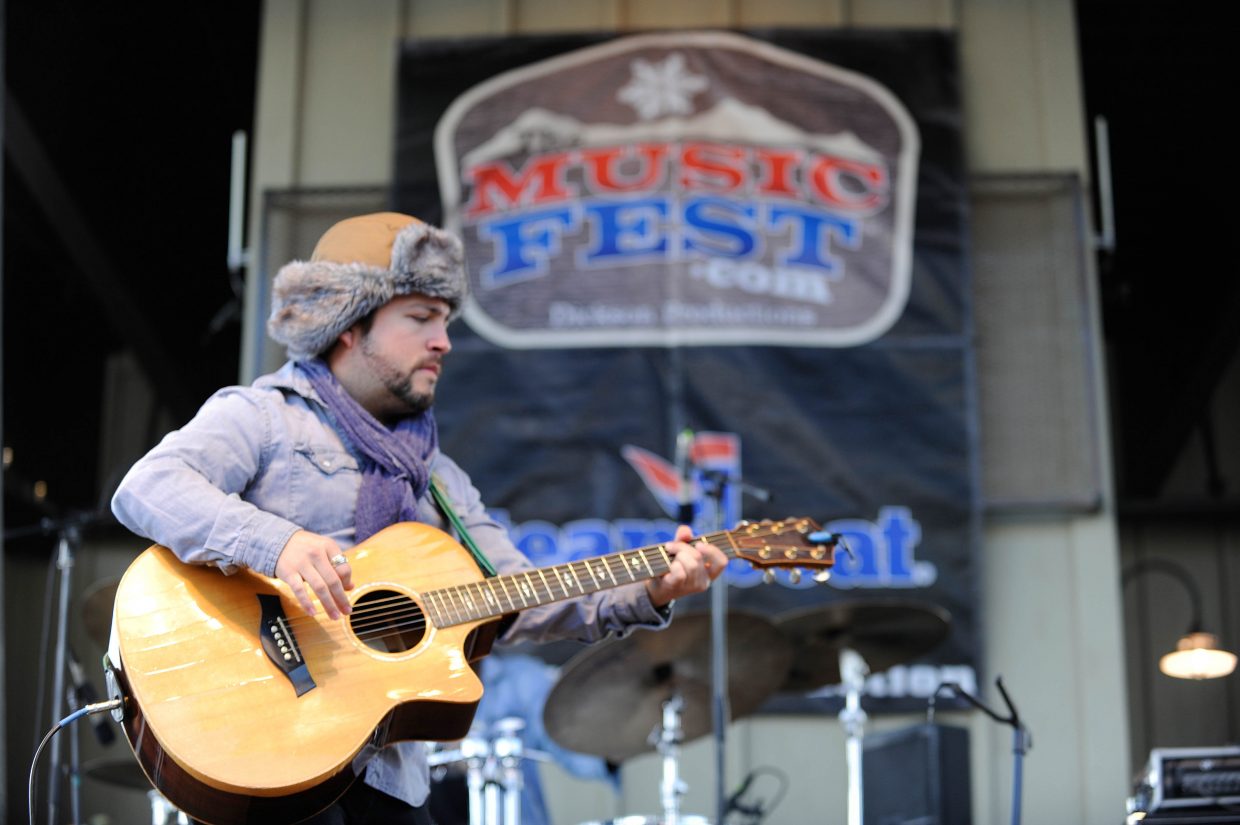 Cooper Gutierrez performs during a MusicFest free concert in Steamboat Square at the base of Steamboat Resort. In 2022, there will be four days each featuring three bands or artists performing free shows at the base area's new stage.