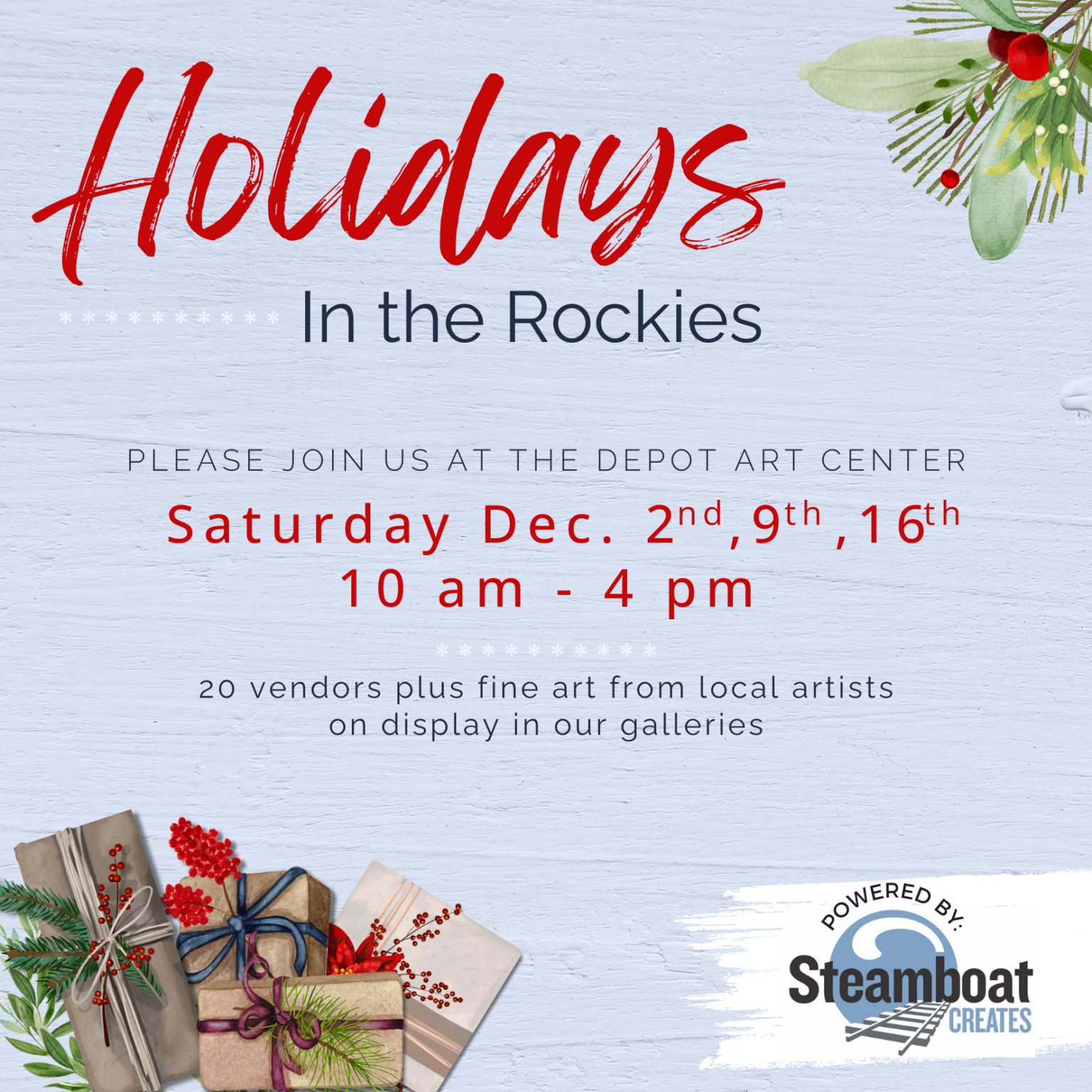 Holidays in the Rockies flyer