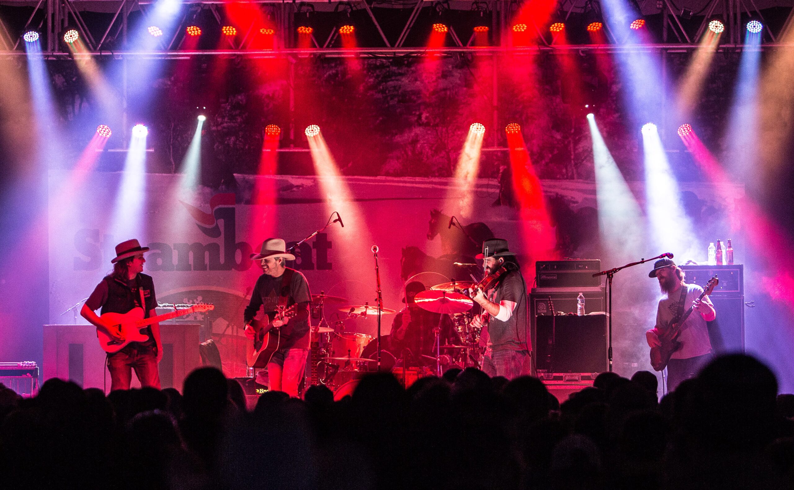 A band on stage at Music Fest