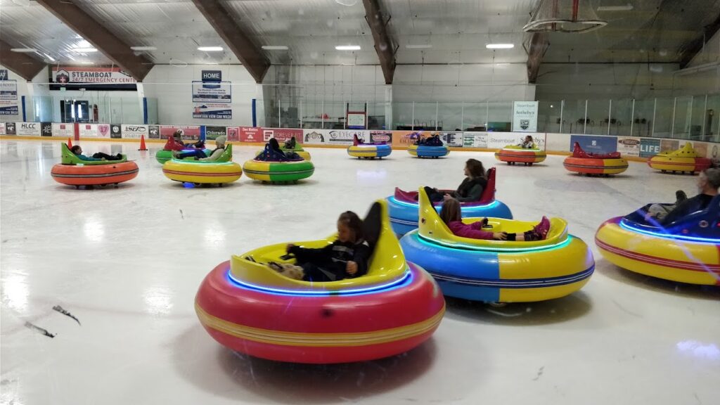 Bumper Cars on Ice in Steamboat Springs