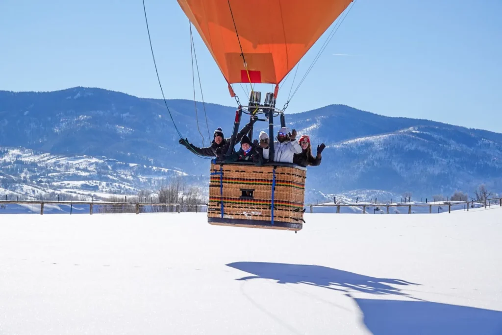 Wild West Balloon Adventures Steamboat Springs in the snow
