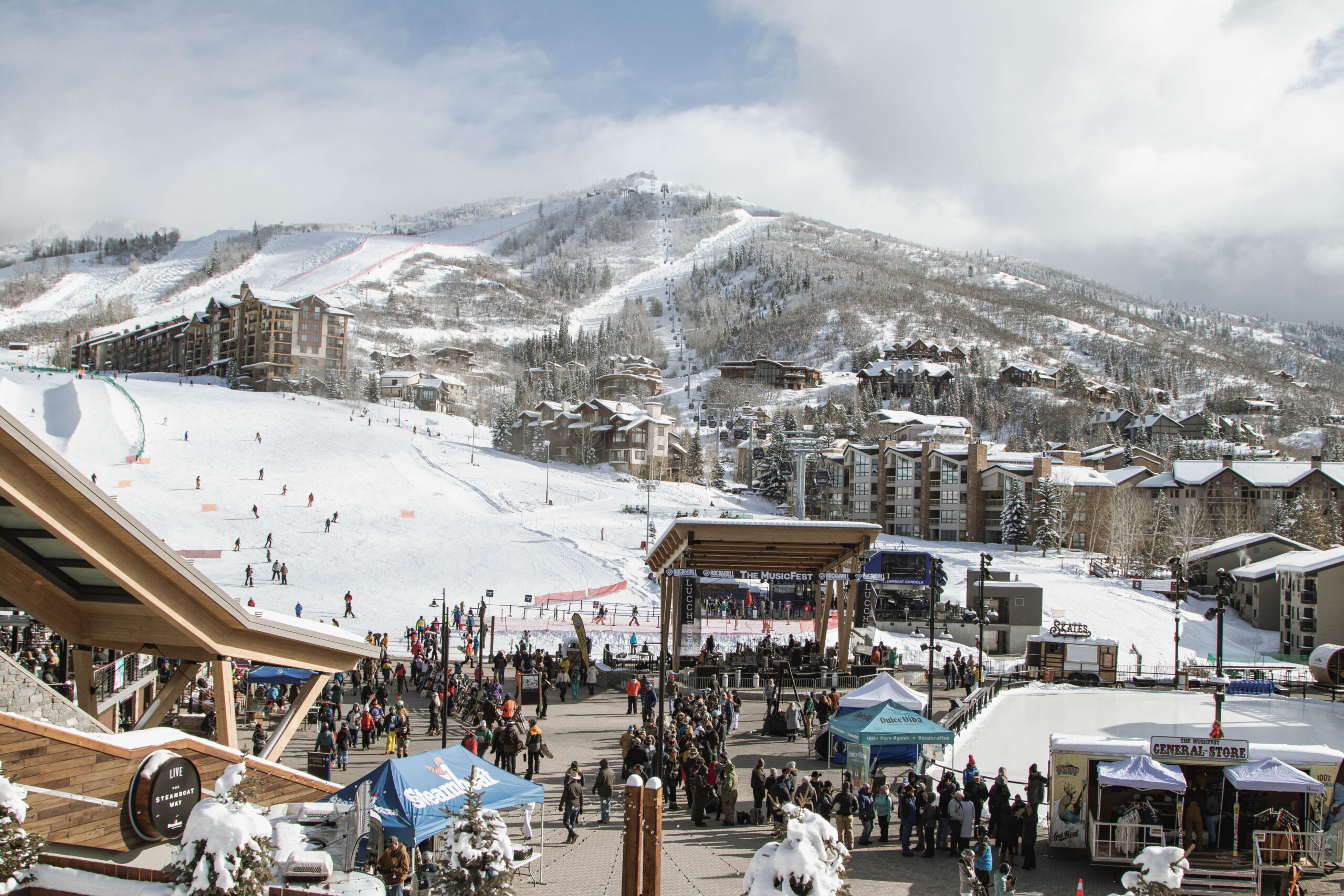 Steamboat Ski Resort base area and slopeside