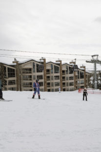 Snowboarders at Steamboat Ski Resort