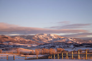 Mount Werner at dusk