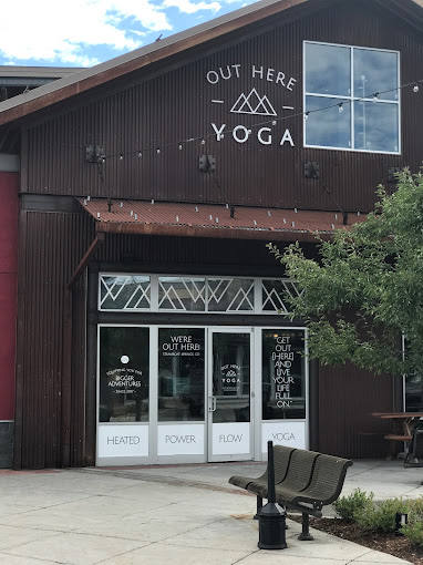 Exterior of out here yoga