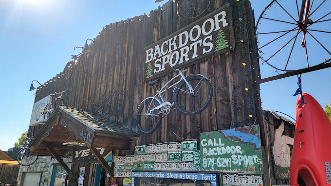 Backdoor Sports exterior in the sunshine