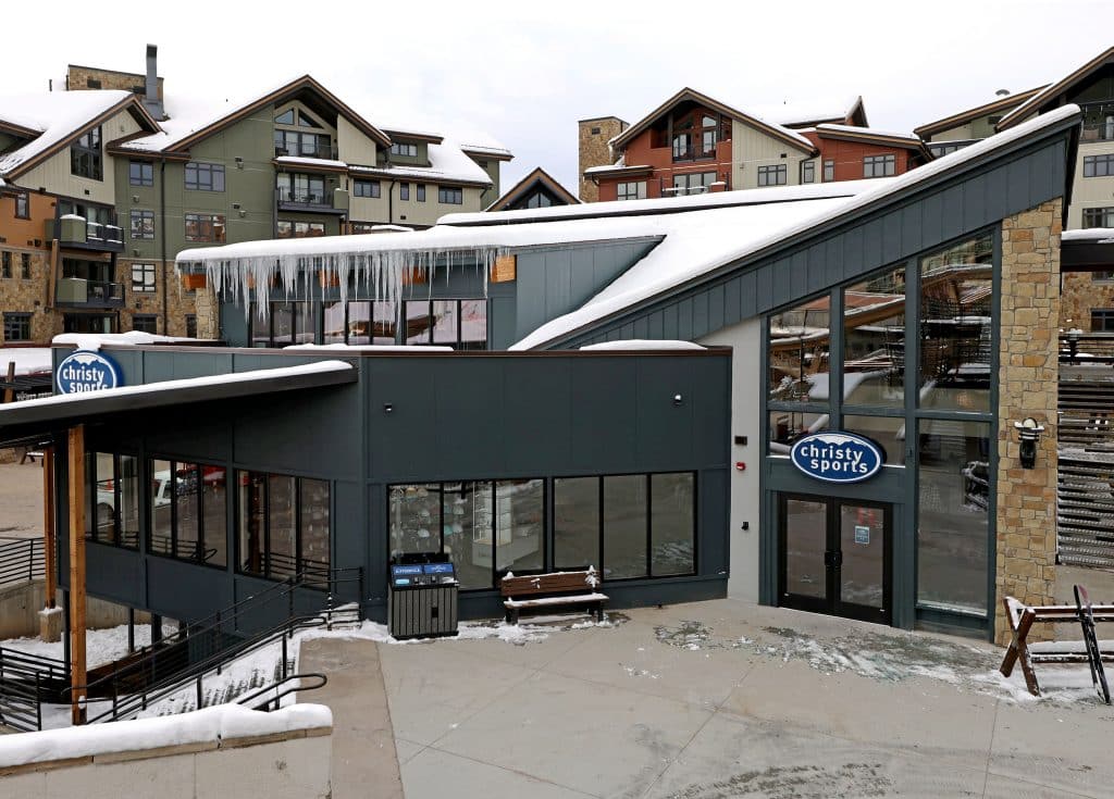 Christy Sports exterior at Steamboat Resort base area