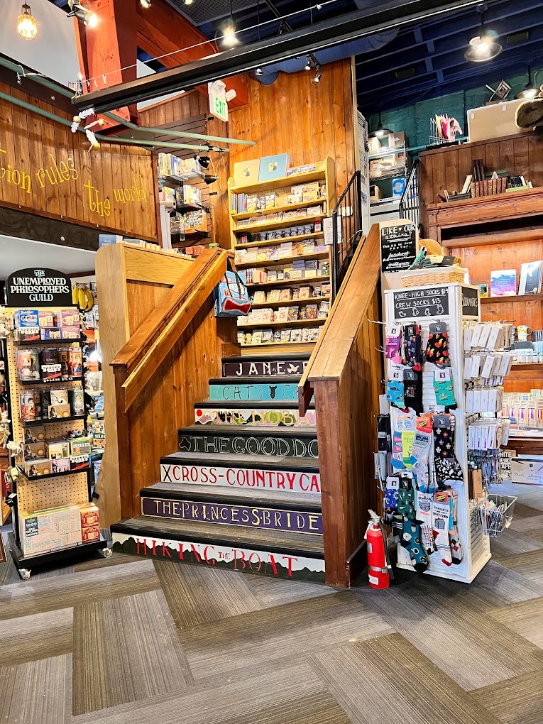 The colorful interior of the Off the Beaten Path Bookstore