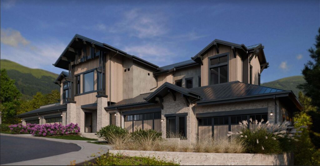 A rendering of The Townhomes at The Astrid