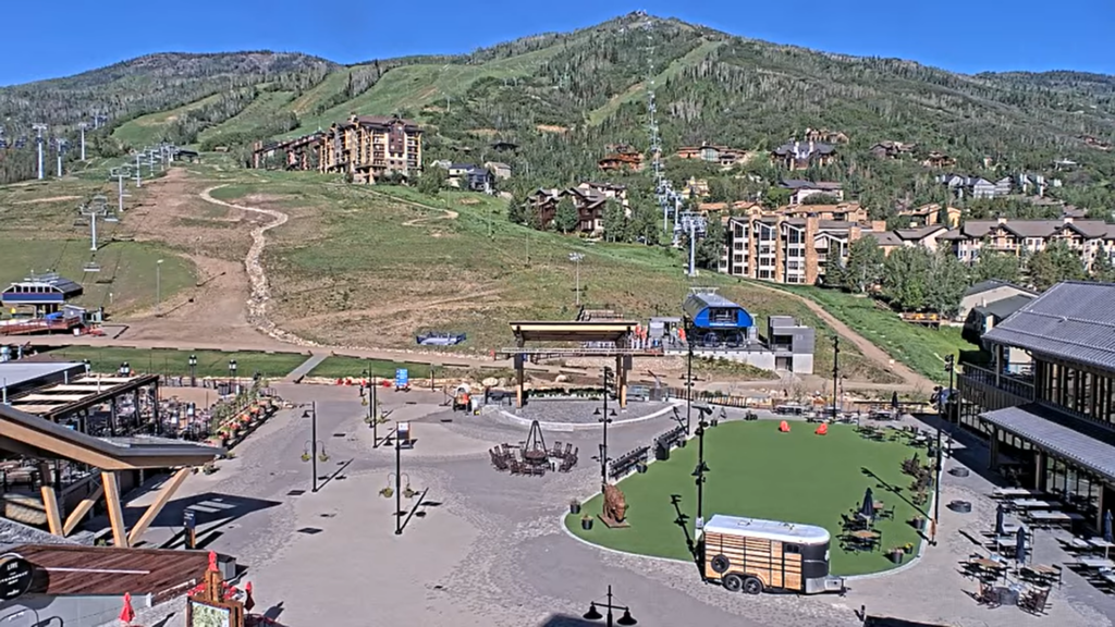 Steamboat base area in the summer