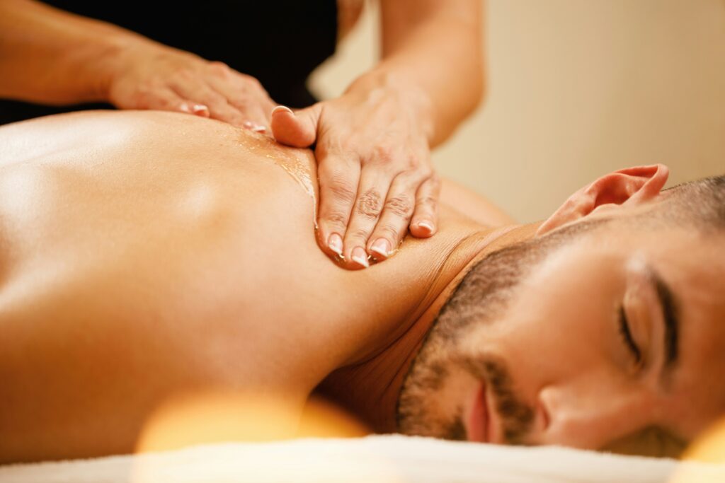 A man having a massage