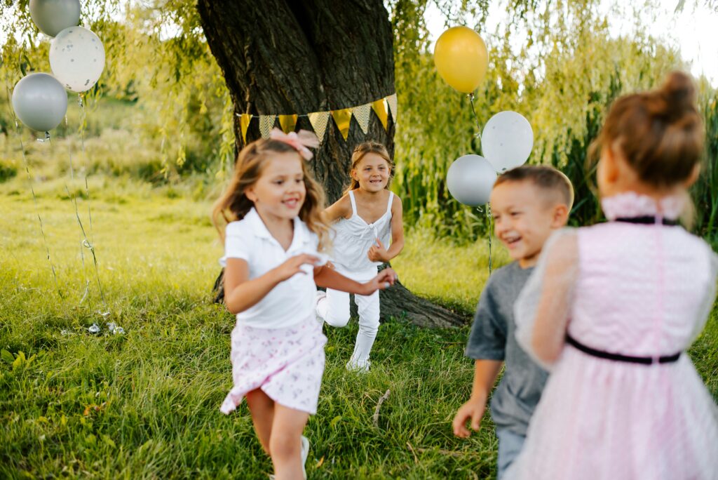 A group of children at a party