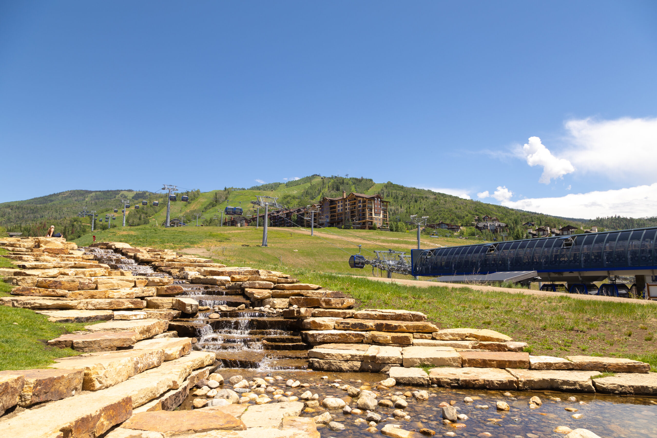 Steamboat Springs resort base in the summer