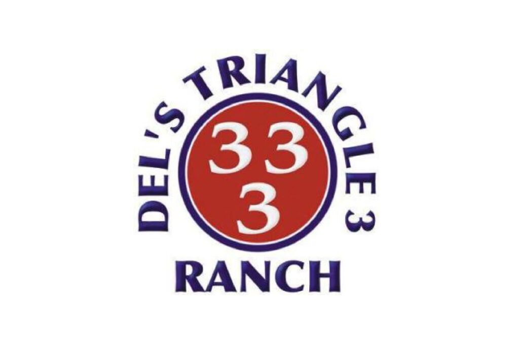 Del's triangle 3 ranch logo