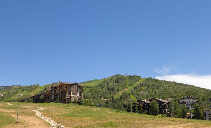 Steamboat resort base in the summer