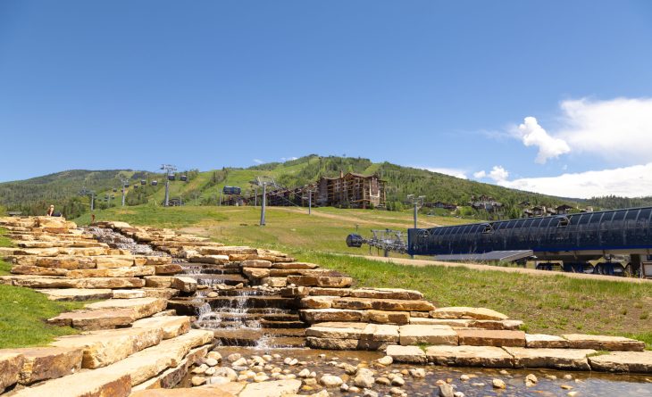 Steamboat Springs resort base in the summer